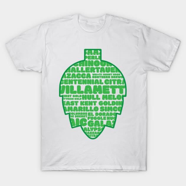 Hops Hops Hops! [Green] T-Shirt by gumoandreatta